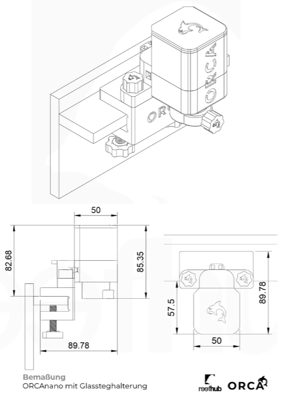 reefhub ORCAnano Dreheinheit für Strömungspumpen