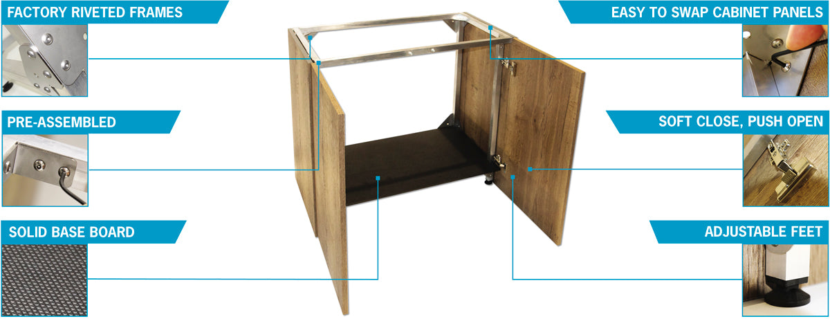 D-D AQUA-Pro Reef 1800 Metal Frame Natural Oak Aquariumsystem 180x60x56cm