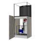 D-D AQUA-Pro Reef 600 Cube Carbon Oak 60x60x60cm Aquariumsystem mit Holzschrank