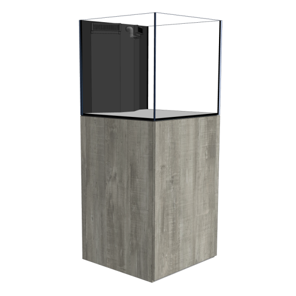 D-D AQUA-Pro Reef 600 Cube Anthracite Gloss 60x60x60cm Aquariumsystem mit Holzschrank